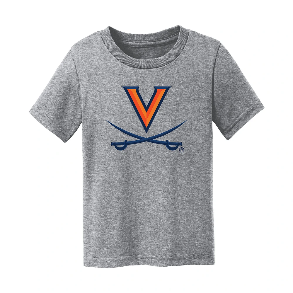 Toddler Chad & Jake Heather Gray Virginia Cavaliers Logo T-Shirt
