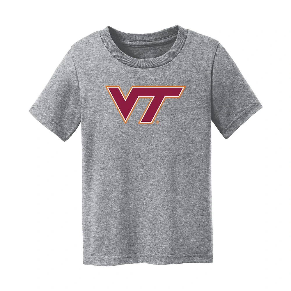 Toddler Chad & Jake Heather Gray Virginia Tech Hokies Logo T-Shirt