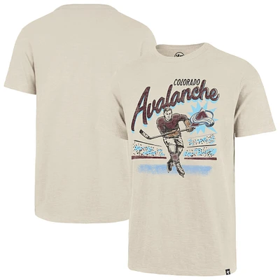 Men's '47 Natural Colorado Avalanche Hockey Player Golden Age Scrum T-Shirt