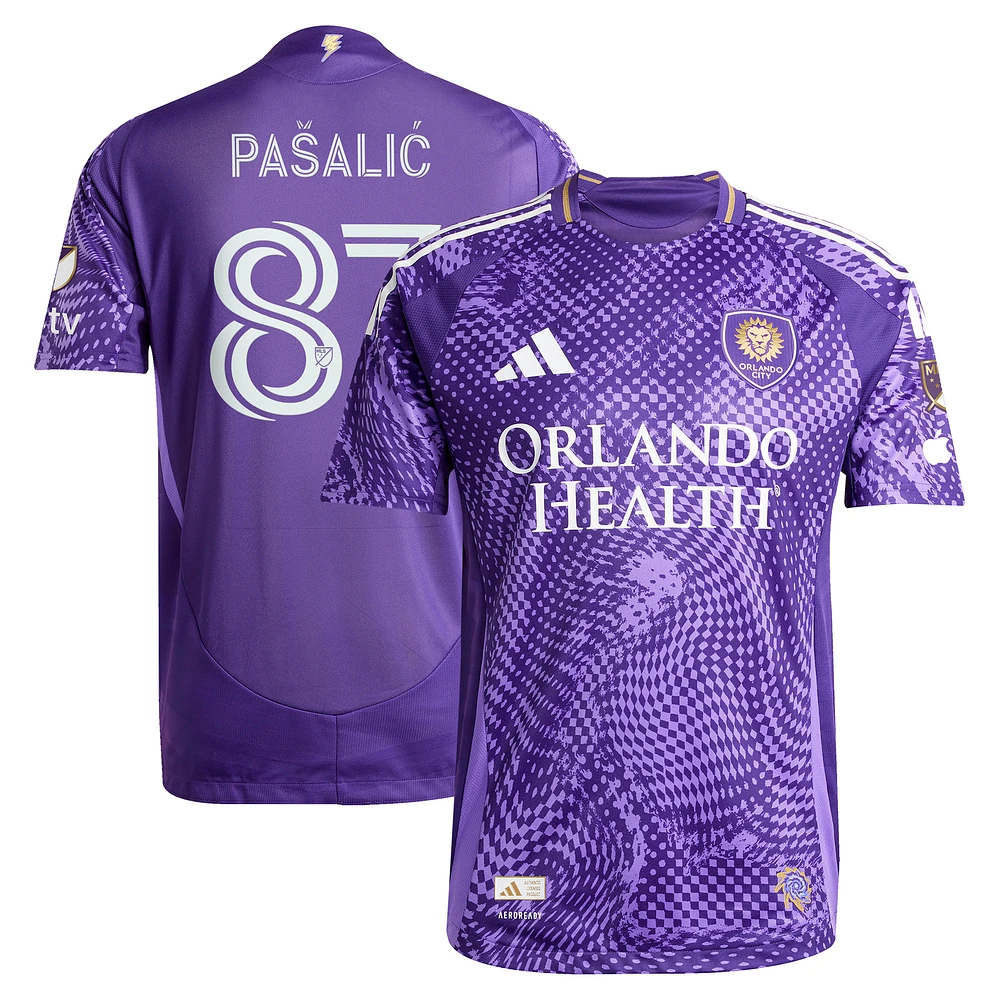 Men's adidas Marco Pašalić Purple Orlando City SC 2025 Perfect Storm Authentic Player Jersey
