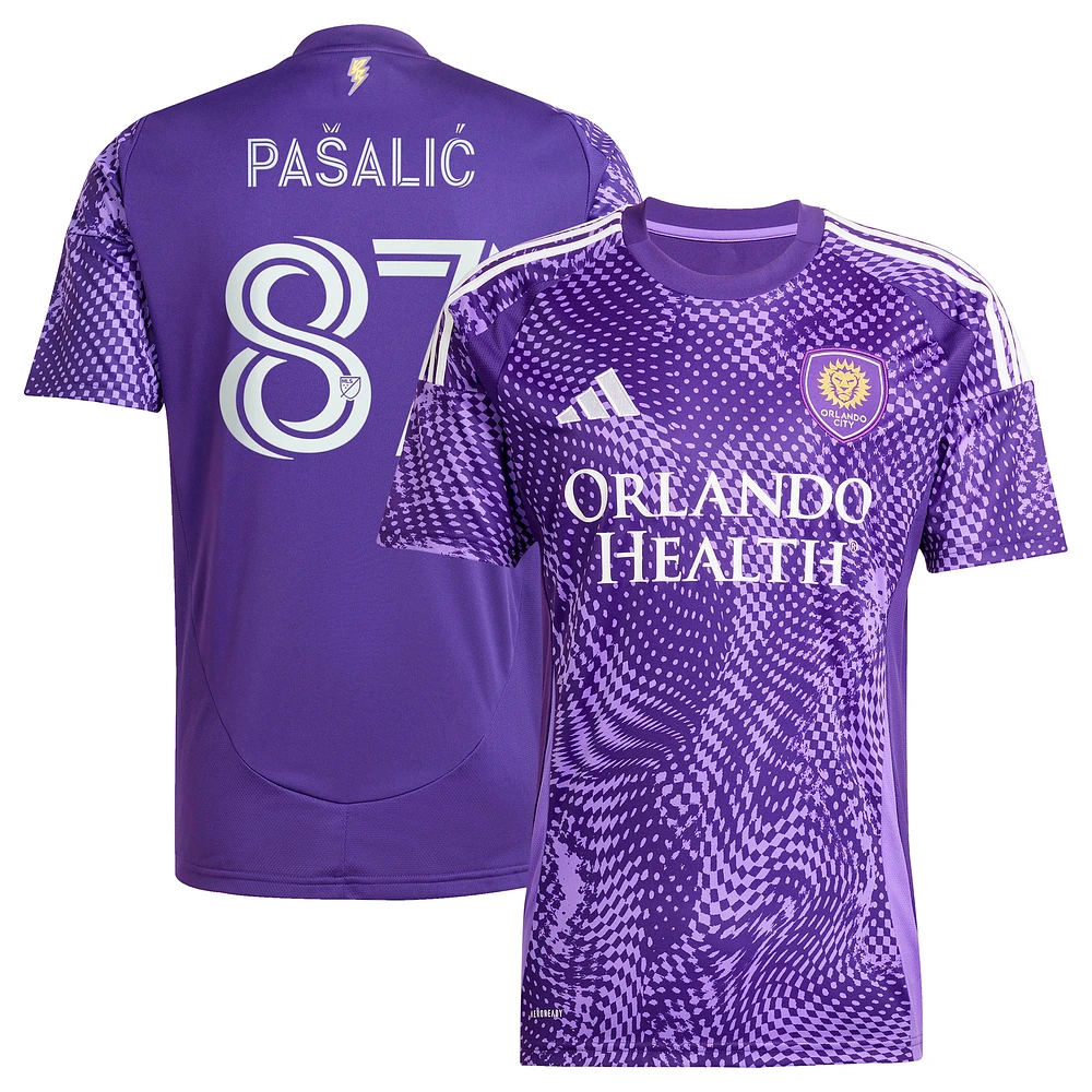 Men's adidas Marco Pašalić Purple Orlando City SC 2025 Perfect Storm Replica Player Jersey