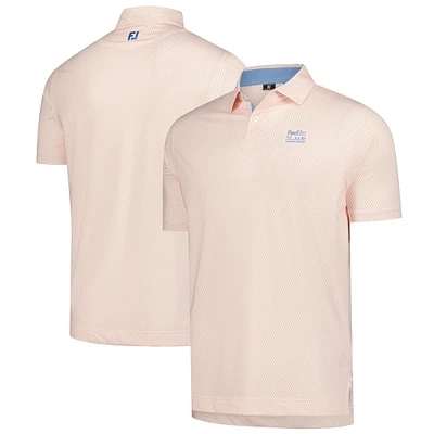 Men's FootJoy Orange FedEx St. Jude Championship ProDry Lattice Print Lisle Polo