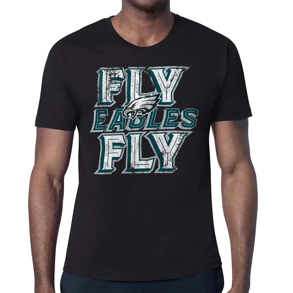 Men's Starter Philadelphia Eagles Distressed Phrase T-Shirt