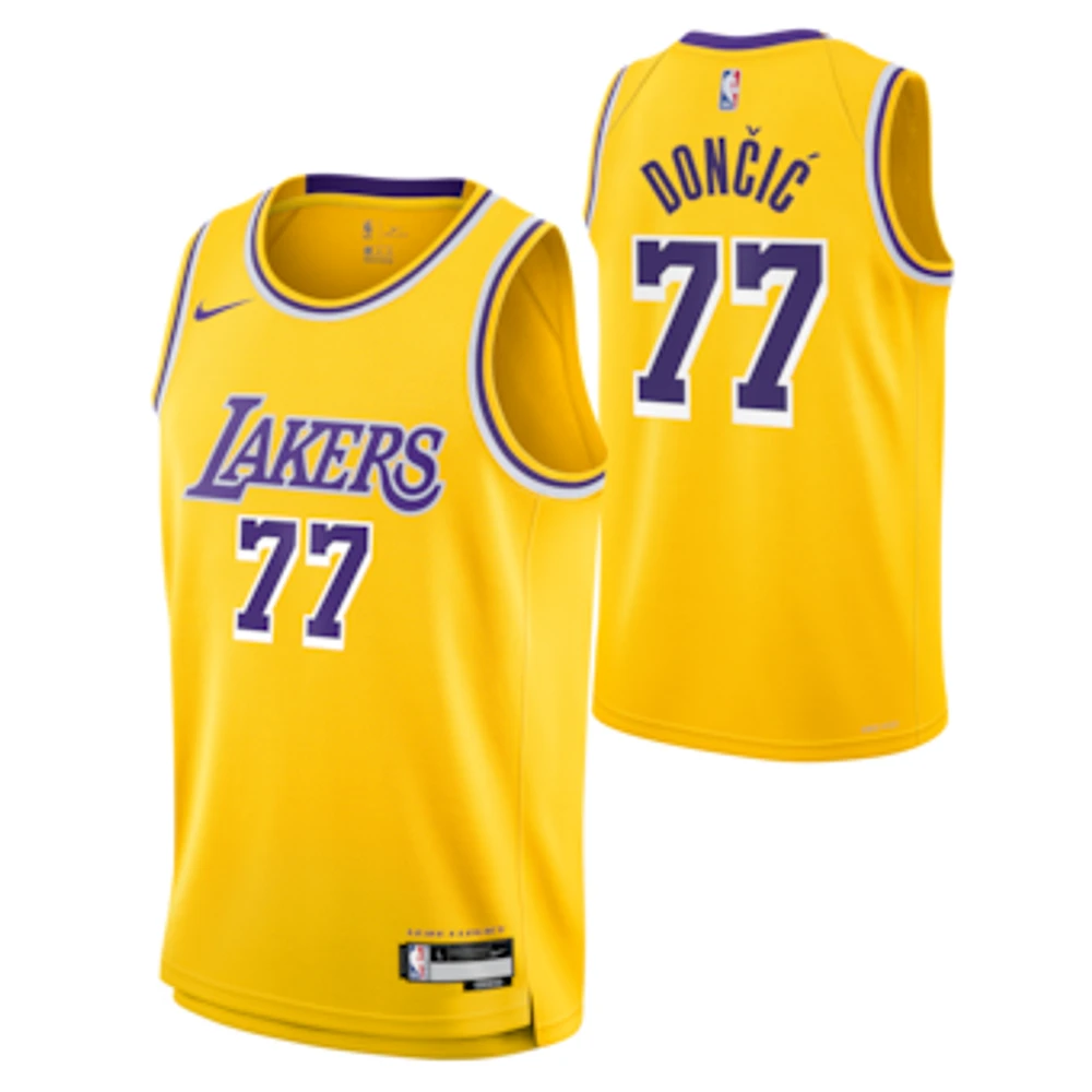 Unisex Nike Luka Dončić Gold Los Angeles Lakers Swingman Jersey - Icon Edition