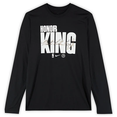 Philadelphia 76ers Team-Issued Black MLK Long Sleeve T-Shirt from the 2024-25 NBA Season