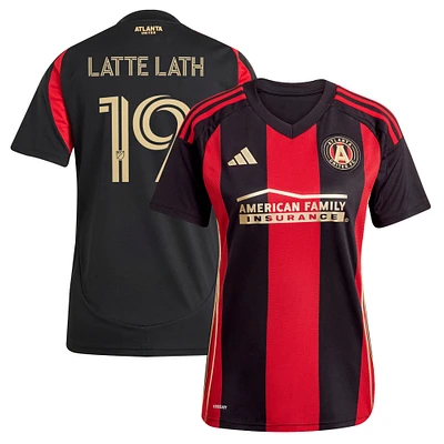 Women's adidas Emmanuel Latte Lath Black Atlanta United FC 2025 The Connector Replica Player Jersey