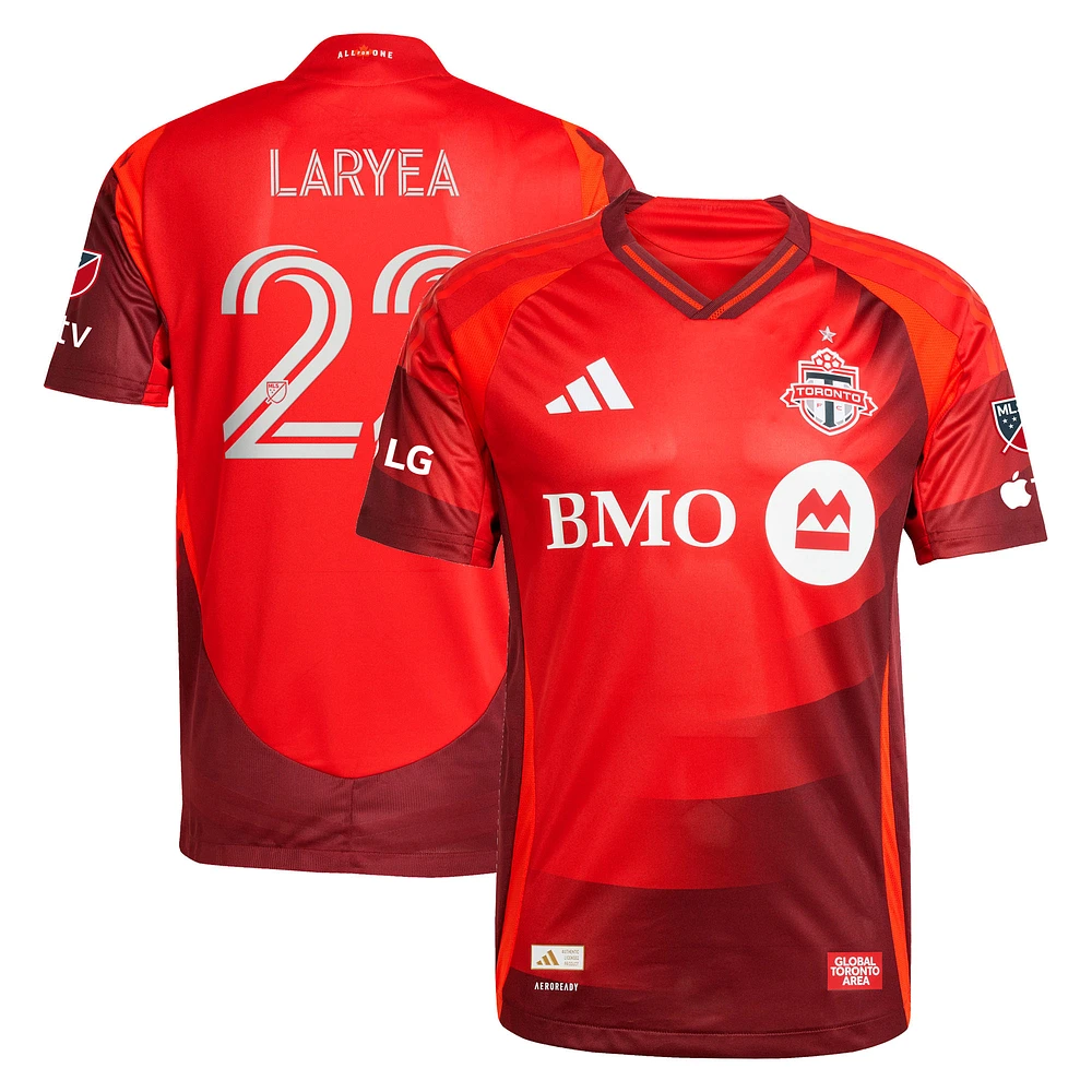 Men's adidas Richie Laryea Red Toronto FC 2025 Club Kit Authentic Player Jersey