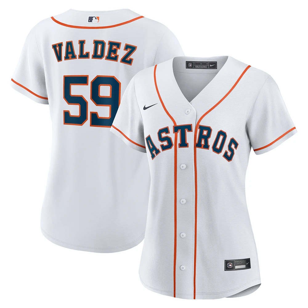 Women's Nike Framber Valdez White Houston Astros Home Replica Jersey