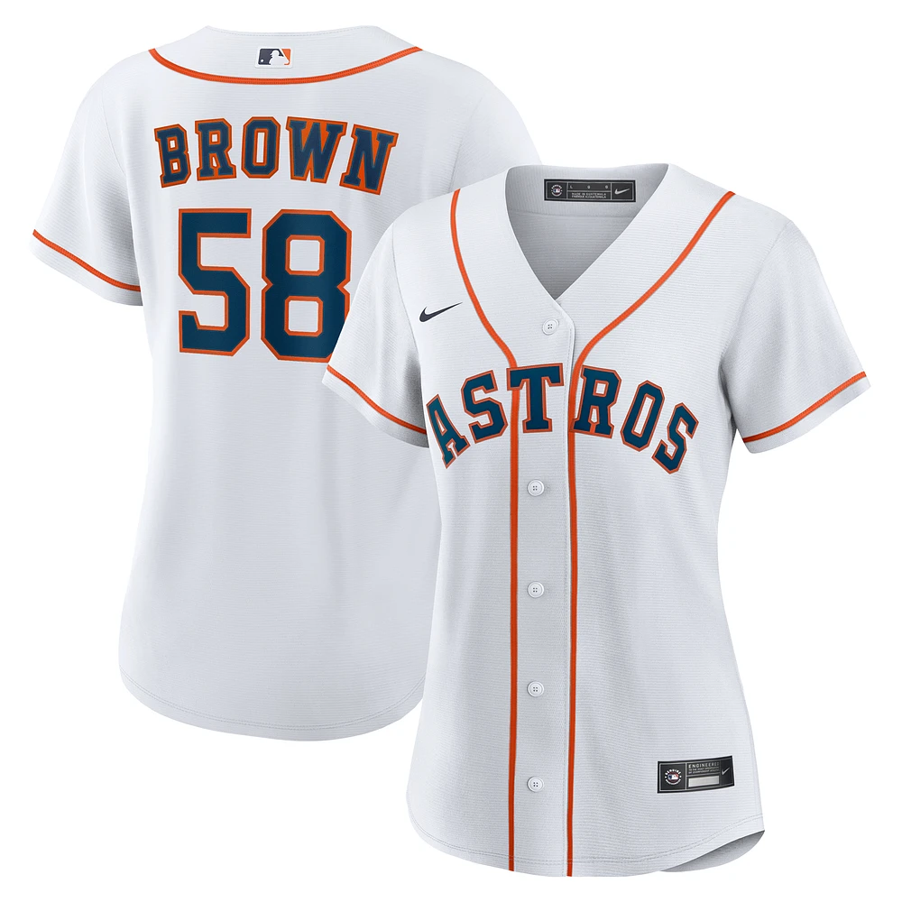 Women's Nike Hunter Brown White Houston Astros Home Replica Jersey