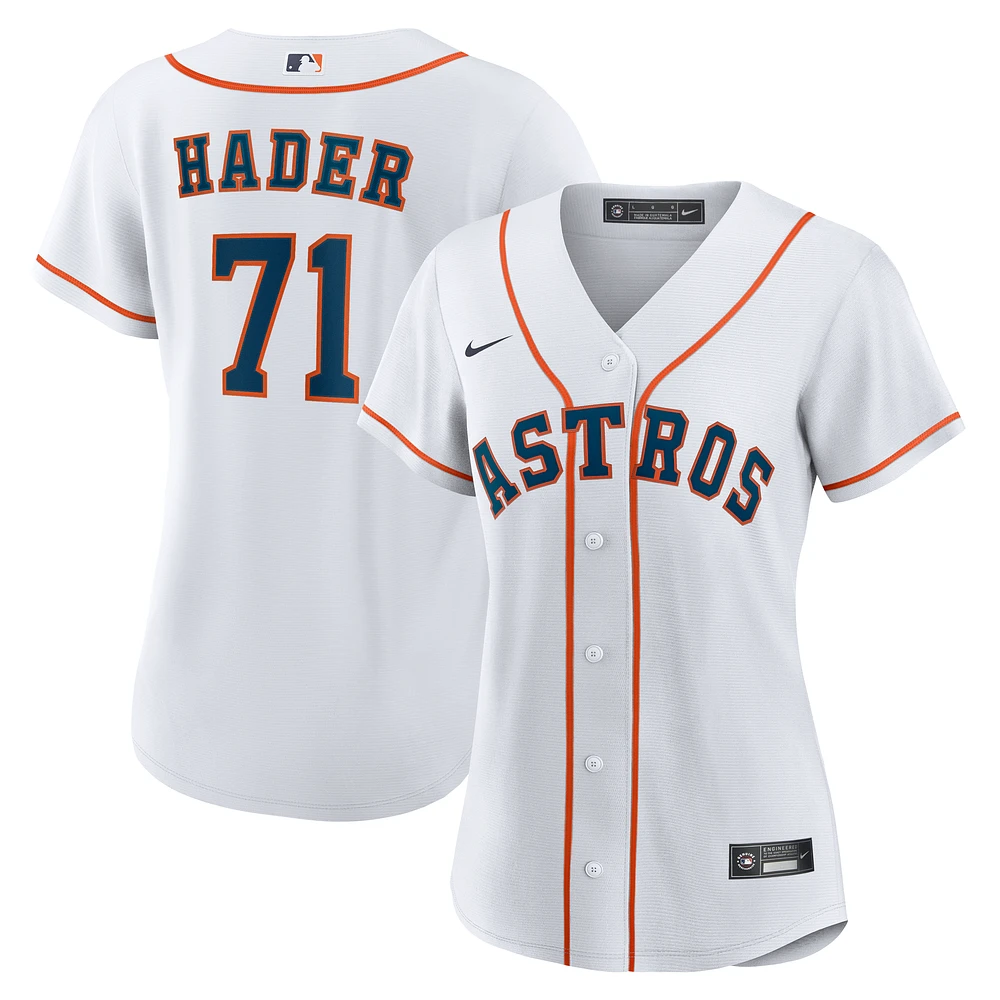 Women's Nike Josh Hader White Houston Astros Home Replica Jersey