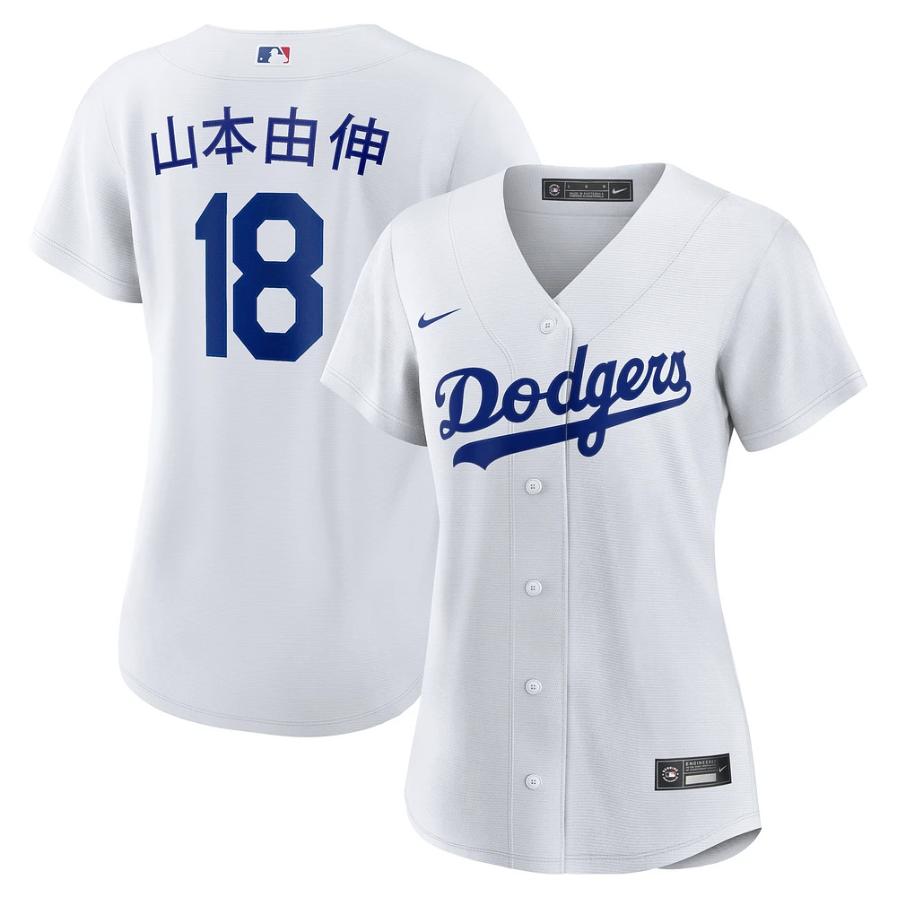 Women's Nike Yoshinobu Yamamoto White Los Angeles Dodgers Home Replica Jersey