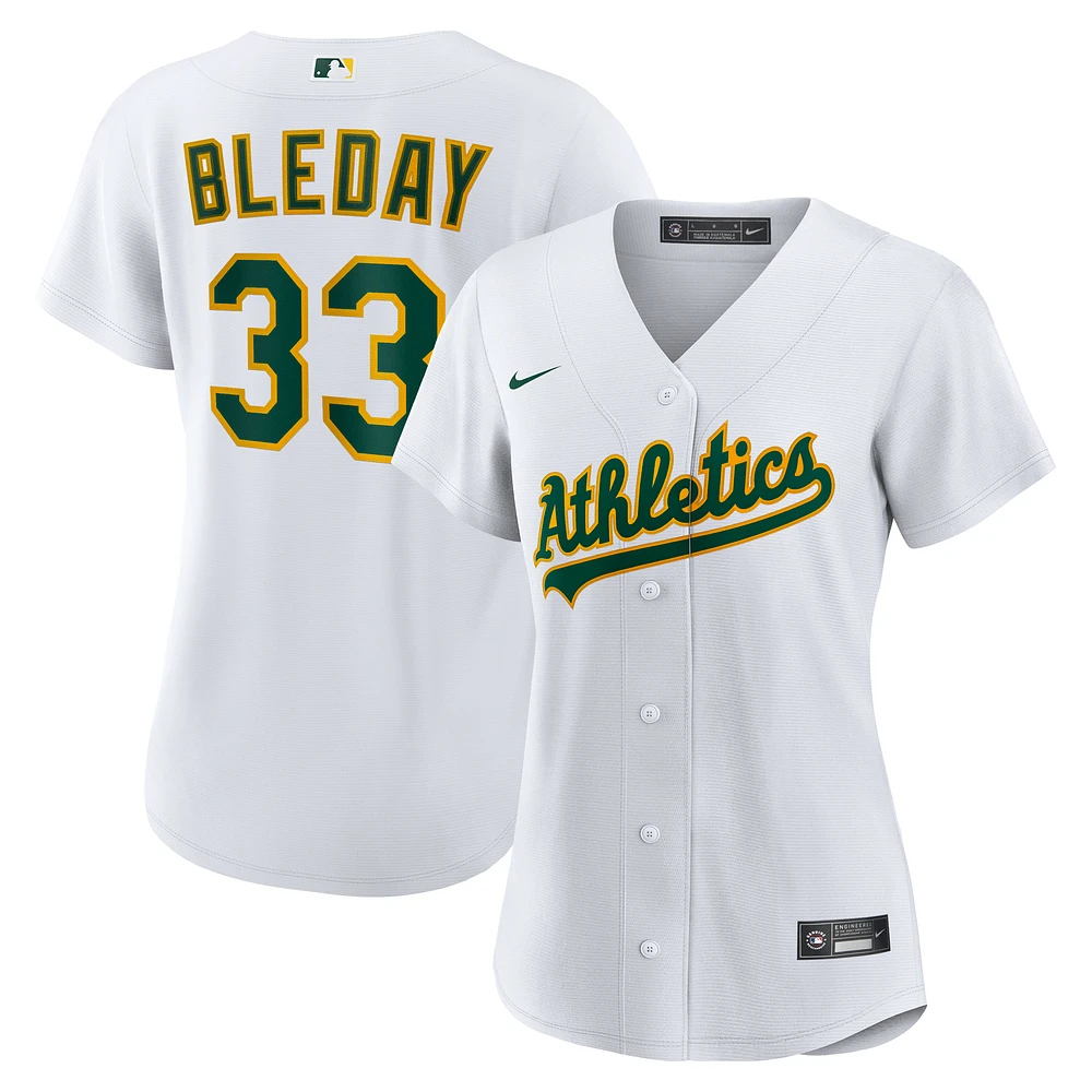 Women's Nike JJ Bleday White Athletics Home Replica Jersey