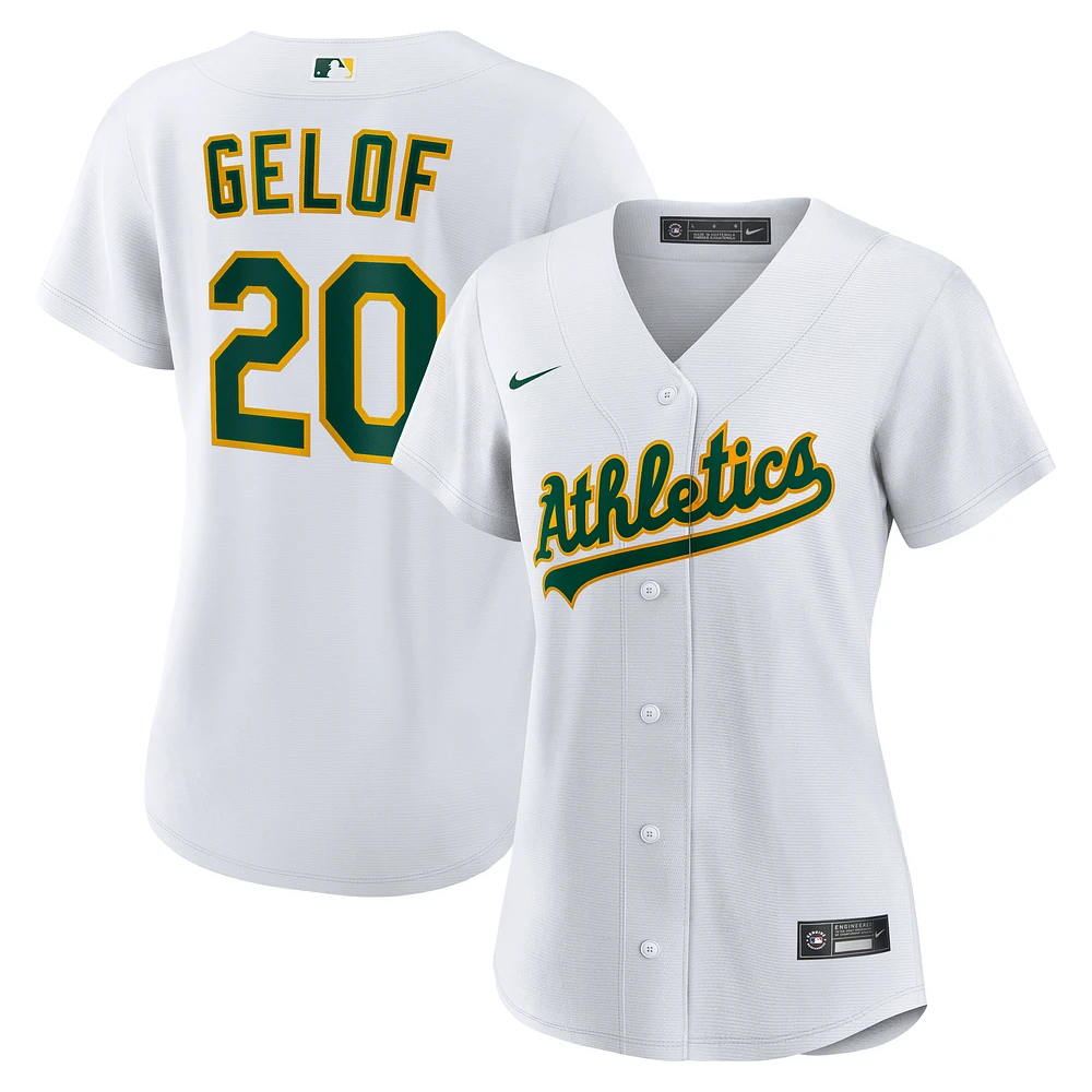 Women's Nike Zack Gelof White Athletics Home Replica Jersey