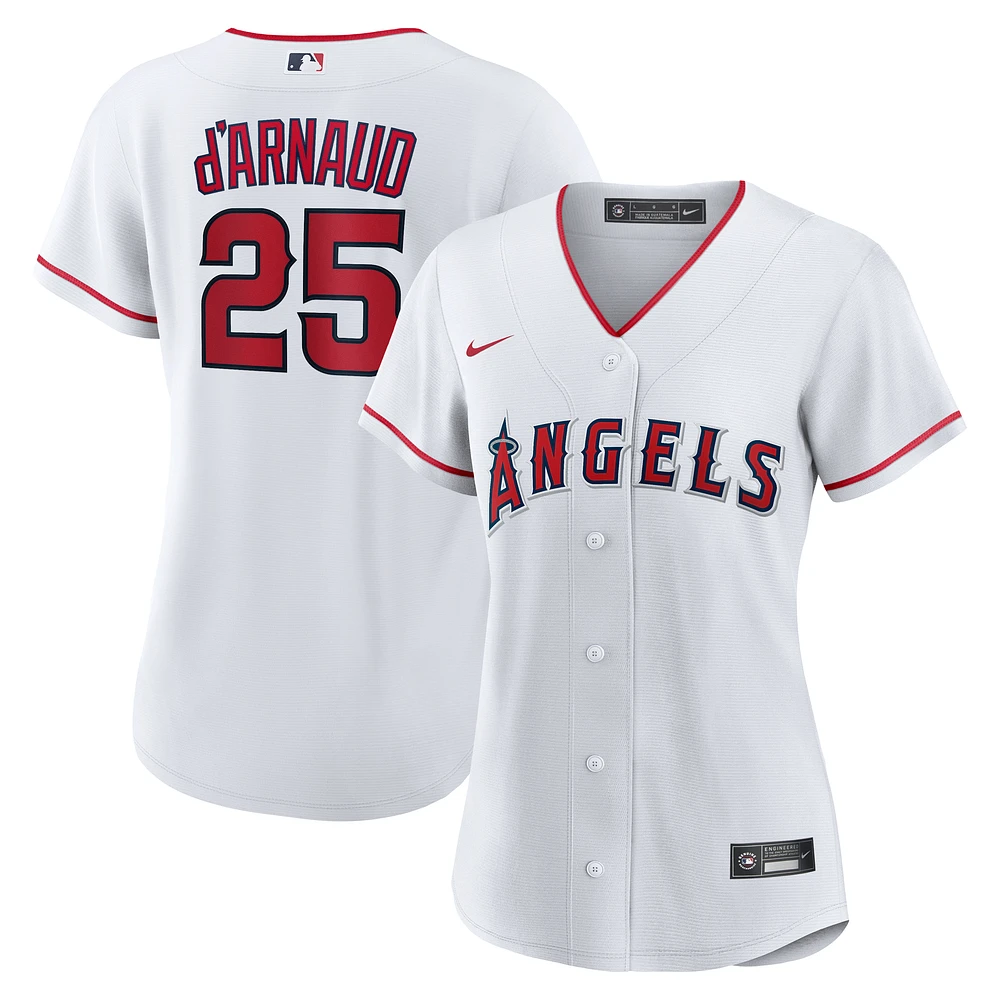 Women's Nike Travis d'Arnaud White Los Angeles Angels Home Replica Jersey