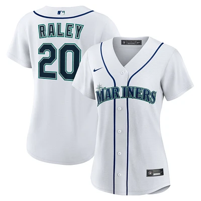 Women's Nike Luke Raley White Seattle Mariners Home Replica Jersey