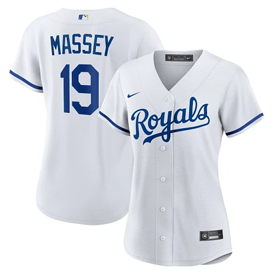 Women's Nike Michael Massey White Kansas City Royals Home Replica Jersey