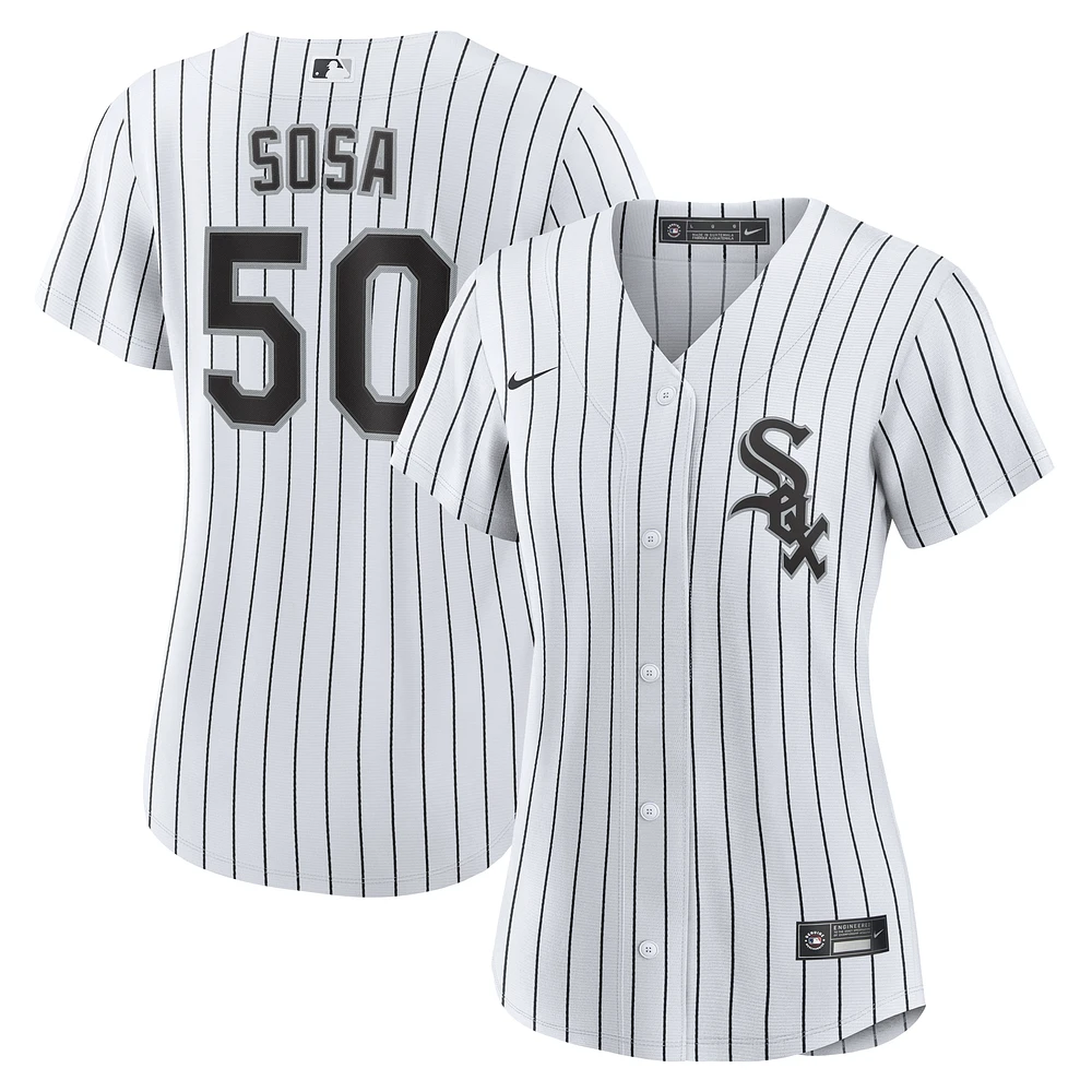Women's Nike Lenyn Sosa White Chicago Sox Home Replica Jersey