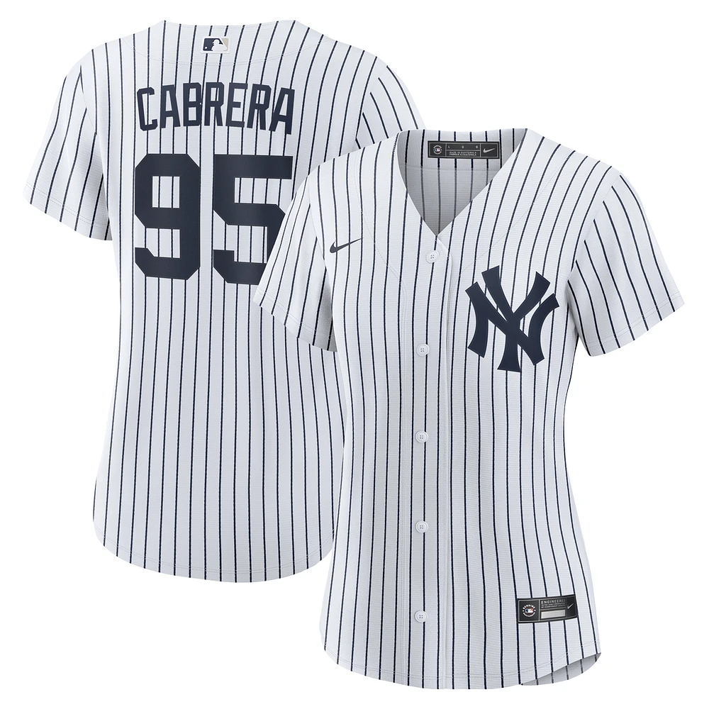 Women's Nike Oswaldo Cabrera White New York Yankees Home Replica Jersey