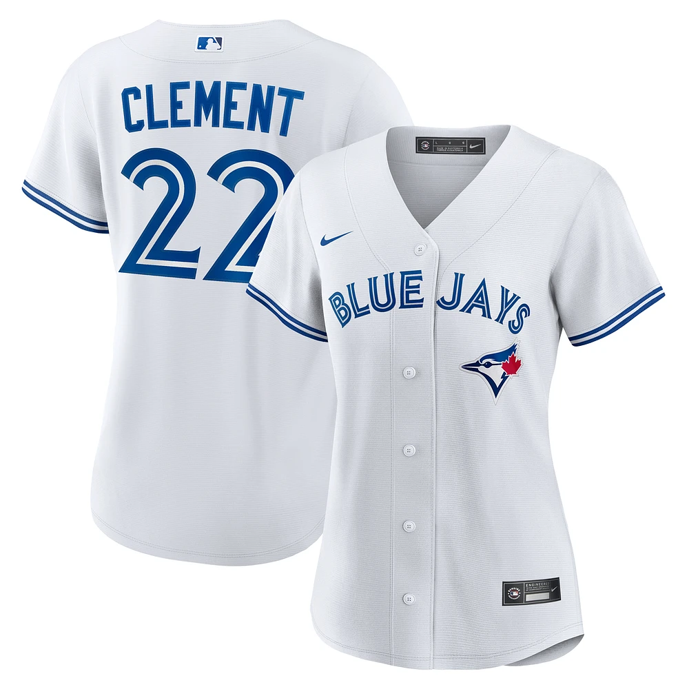 Women's Nike Ernie Clement White Toronto Blue Jays Home Replica Jersey