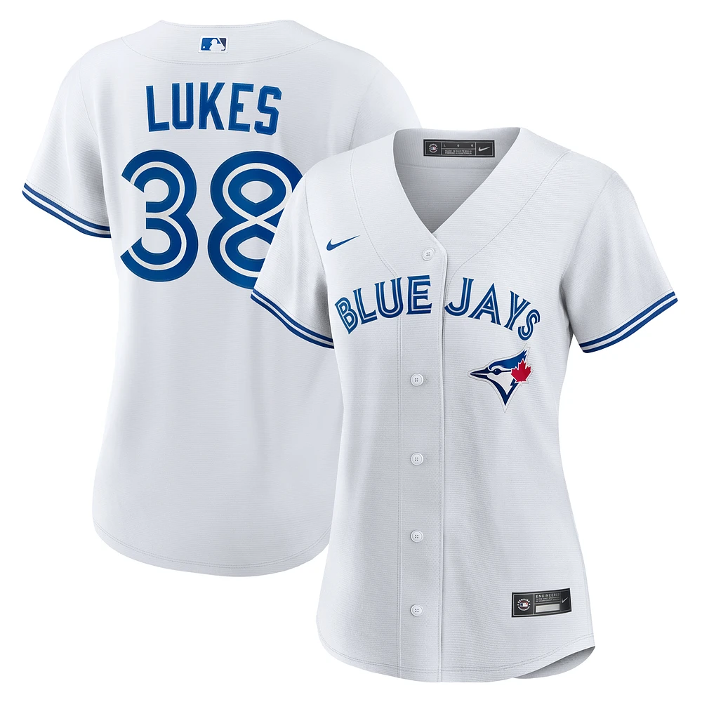 Women's Nike Nathan Lukes White Toronto Blue Jays Home Replica Jersey