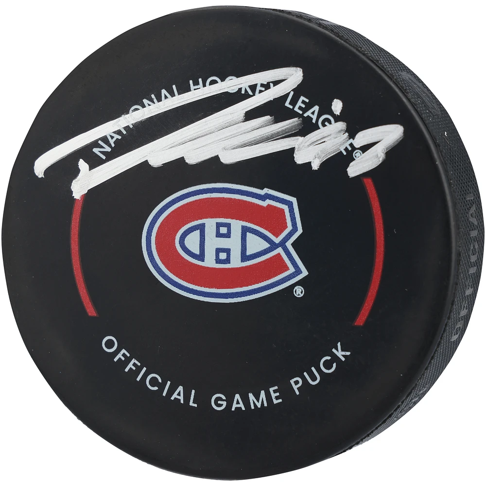 Patrik Laine Montreal Canadiens Autographed Official Game Puck