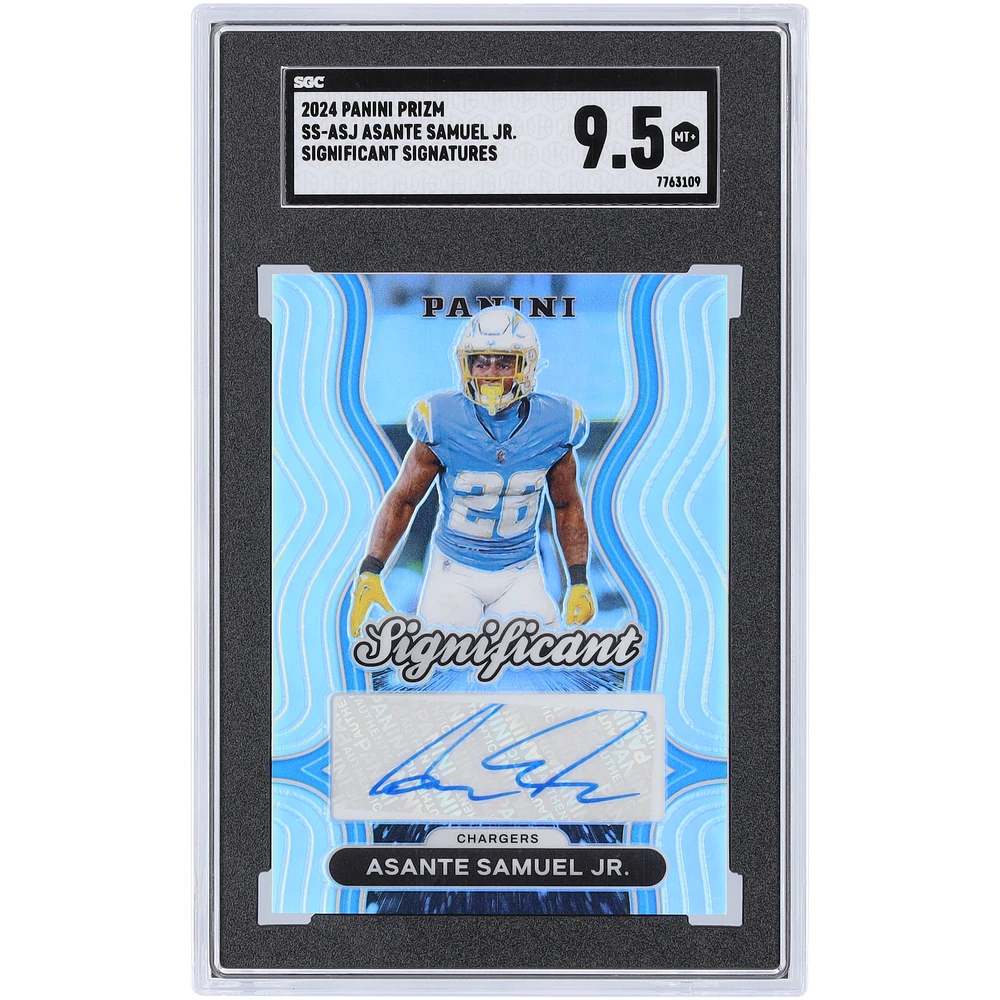 Asante Samuel Jr. Los Angeles Chargers Autographed 2024 Panini Prizm Significant Signatures #SS-ASJ SGC Authenticated 9.5 Card