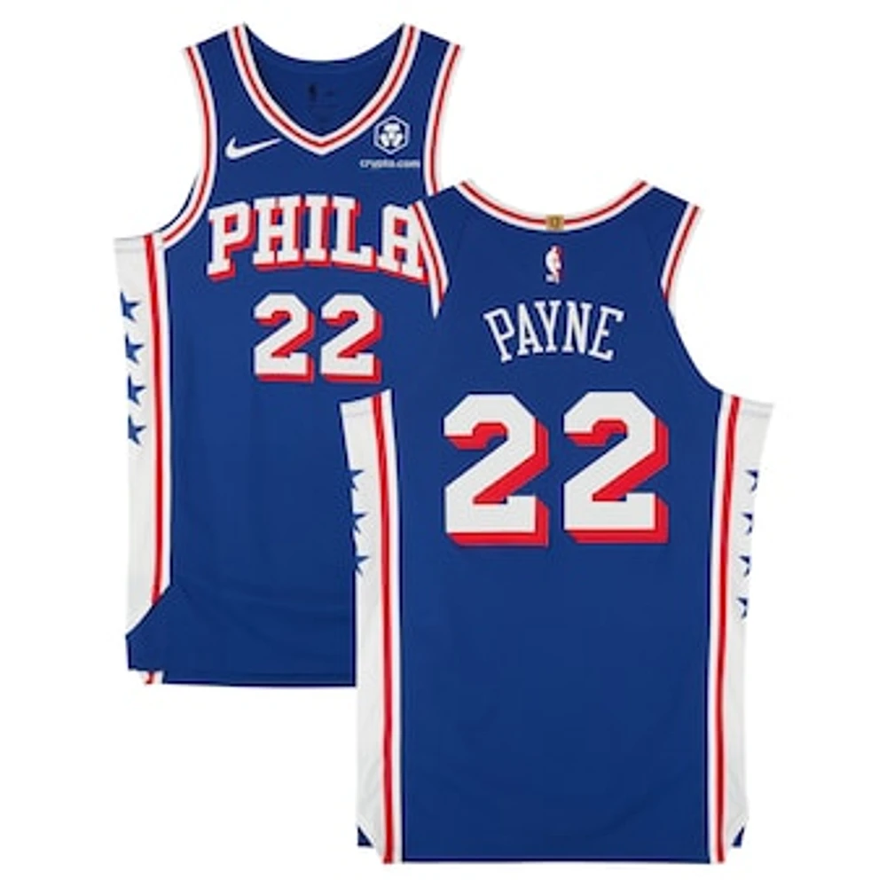 Cameron Payne Philadelphia 76ers Player-Issued #22 Royal Nike Jersey from the 2023-24 NBA Season - Size 46+4