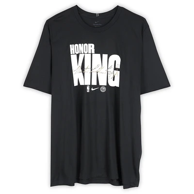 Joel Embiid Philadelphia 76ers Player-Worn Black MLK T-Shirt from the 2024-25 NBA Season - Size 3XLT