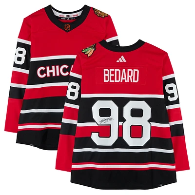 Connor Bedard Chicago Blackhawks Autographed Reverse Retro adidas Authentic Jersey