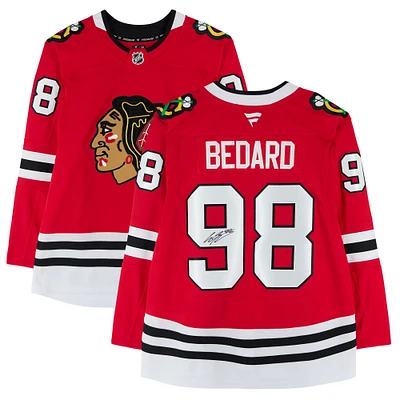 Connor Bedard Chicago Blackhawks Autographed Fanatics Premium Jersey