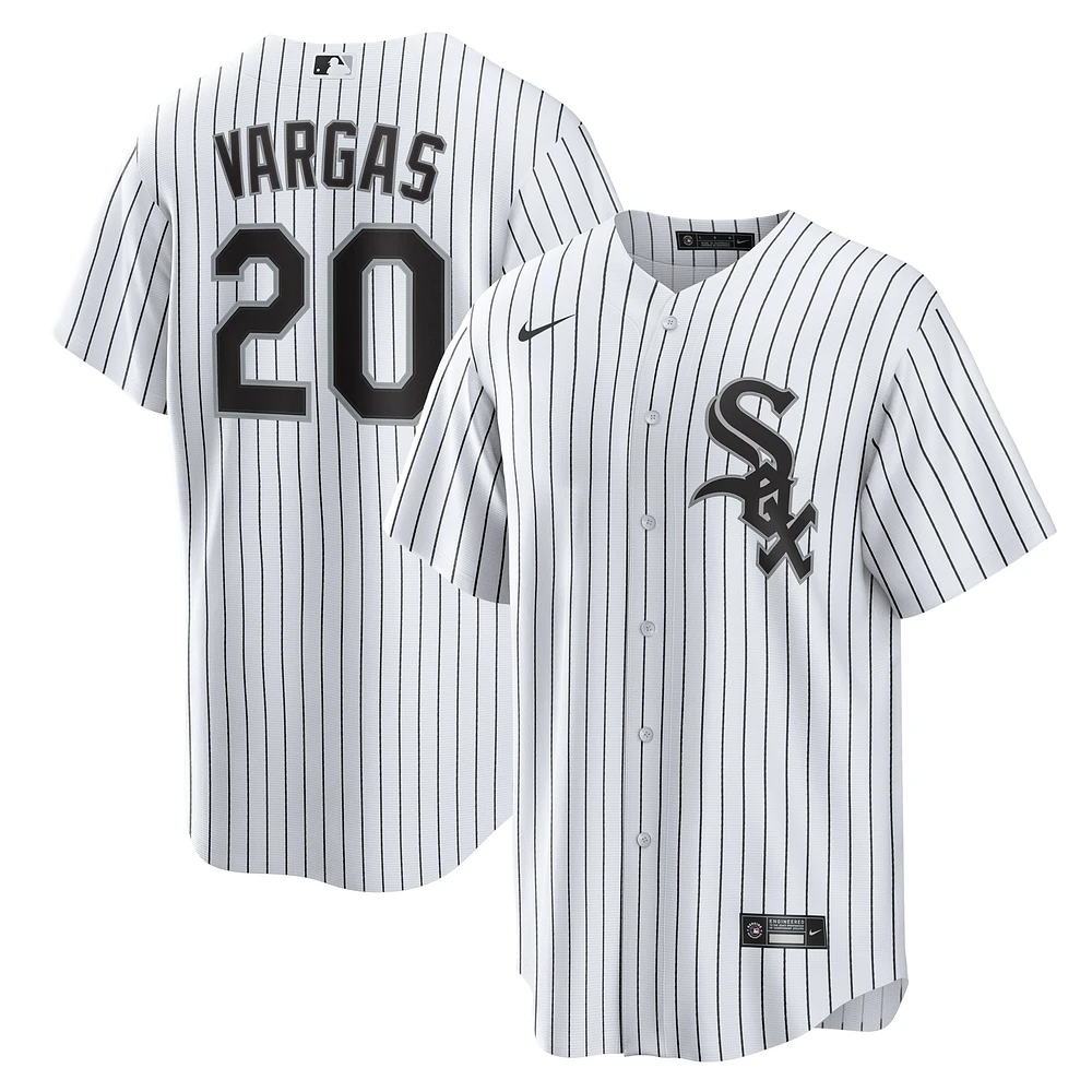 Men's Nike Miguel Vargas White Chicago Sox Home Replica Jersey