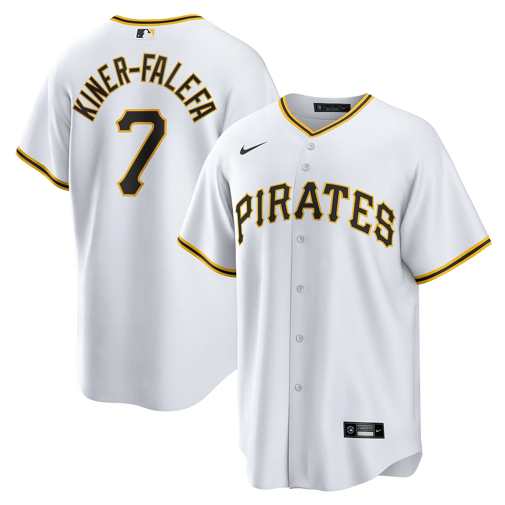 Men's Nike Isiah Kiner-Falefa White Pittsburgh Pirates Home Replica Jersey