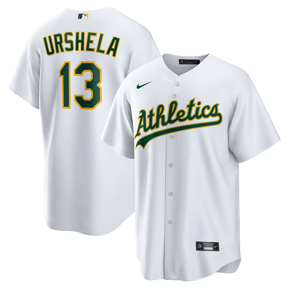 Men's Nike Gio Urshela White Athletics Home Replica Jersey