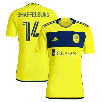 Men's adidas Jacob Shaffelburg Yellow Nashville SC 2024 The 615 Kit Replica Player Jersey