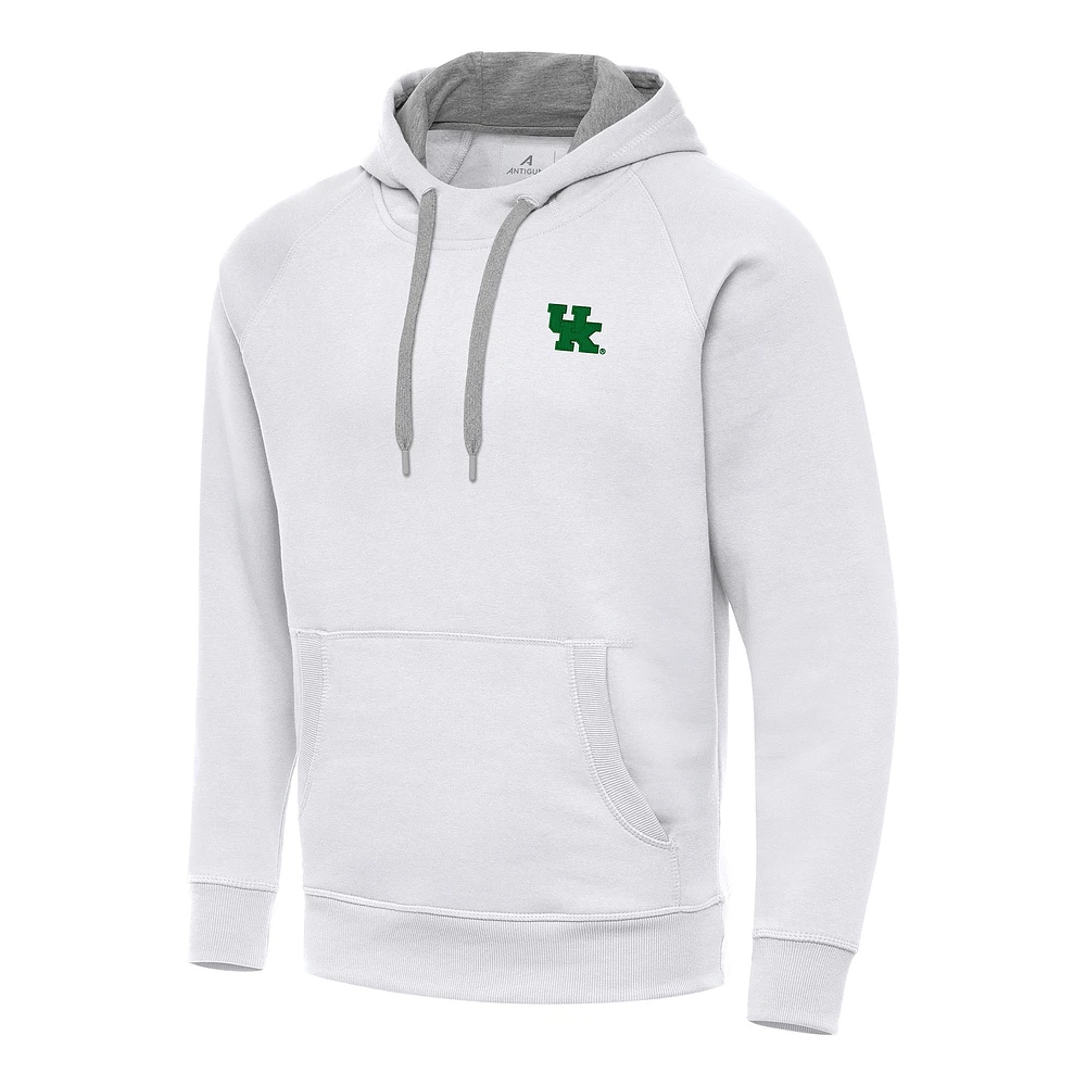 Men's Antigua Kentucky Wildcats St. Patrick's Day Fleece Raglan Victory Pullover Hoodie