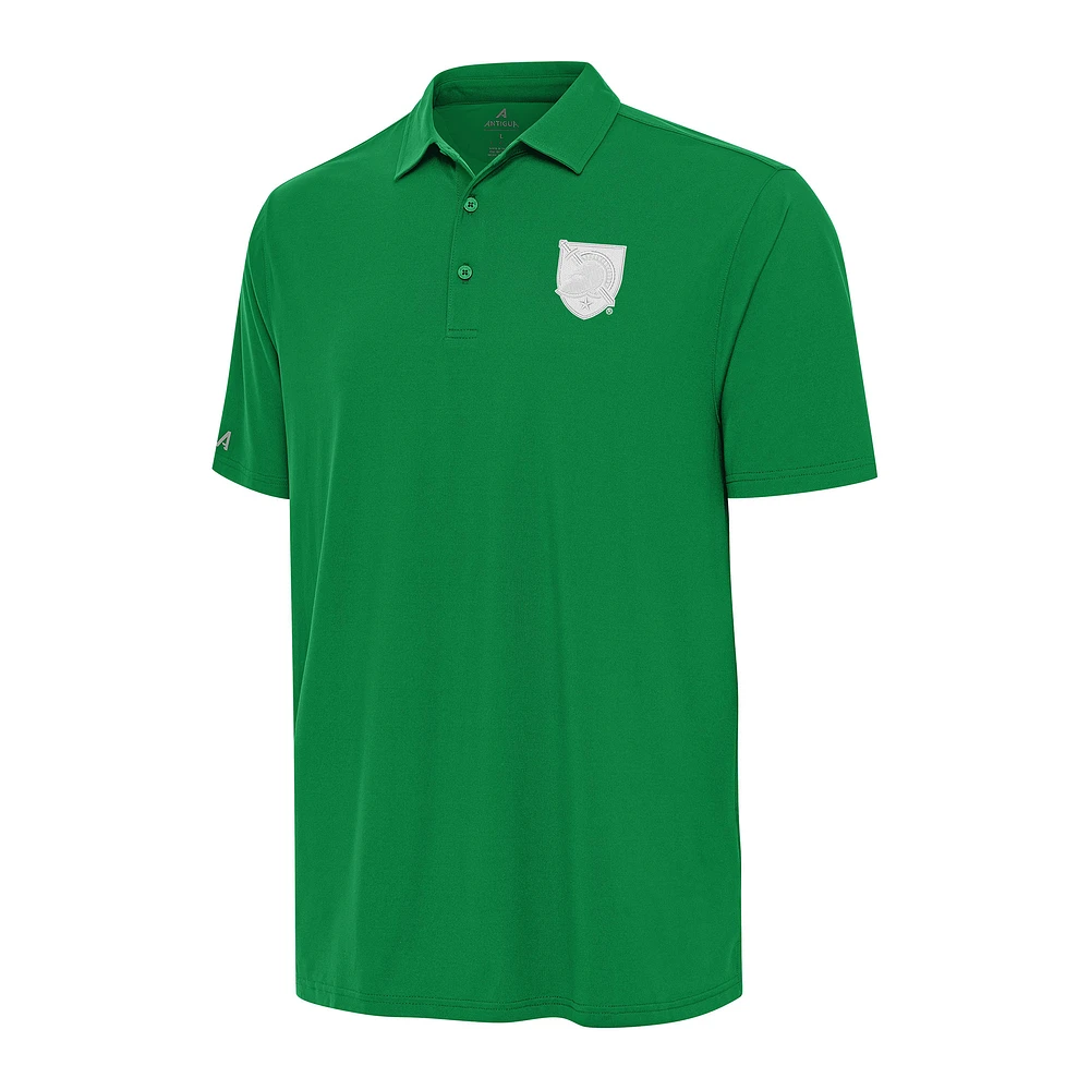 Men's Antigua Kelly Green Army Black Knights St. Patrick's Day Era Polo