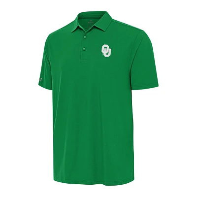 Men's Antigua Kelly Green Oklahoma Sooners St. Patrick's Day Era Polo