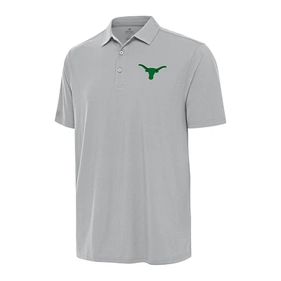 Men's Antigua Gray Texas Longhorns St. Patrick's Day Era Polo