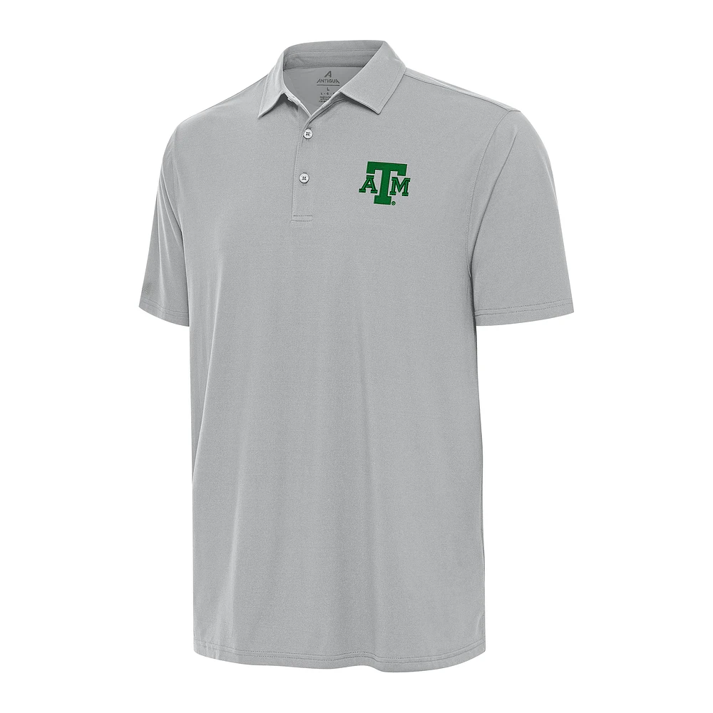 Men's Antigua Gray Texas A&M Aggies St. Patrick's Day Era Polo