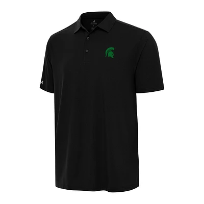 Men's Antigua Black Michigan State Spartans St. Patrick's Day Era Polo