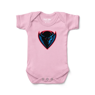 Infant Chad & Jake Light Pink DePaul Blue Demons Logo Bodysuit