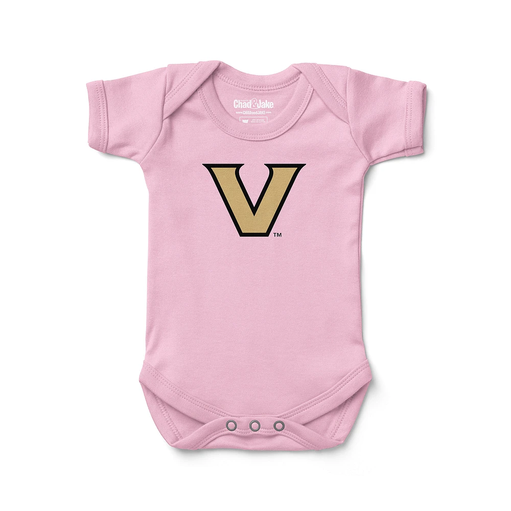 Infant Chad & Jake Light Pink Vanderbilt Commodores Logo Bodysuit