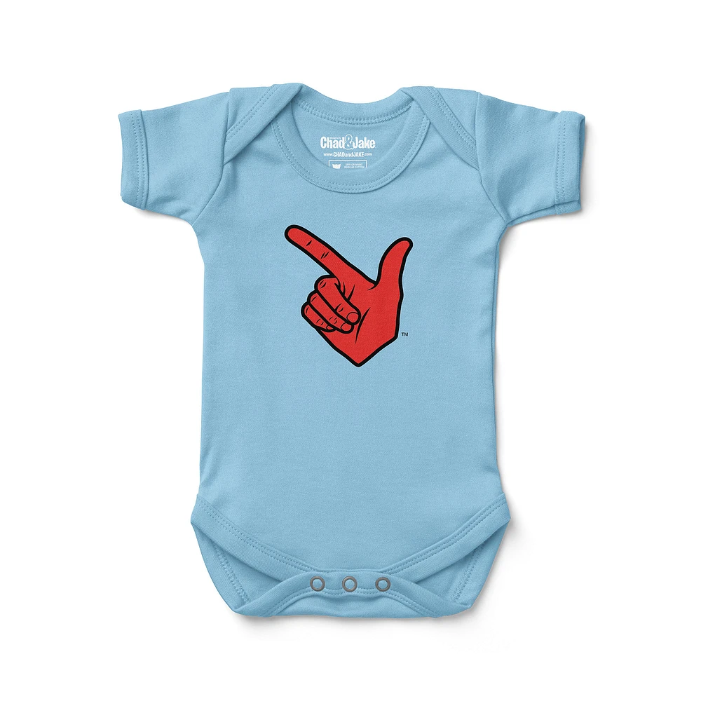 Infant Chad & Jake Light Blue Texas Tech Red Raiders Logo Bodysuit