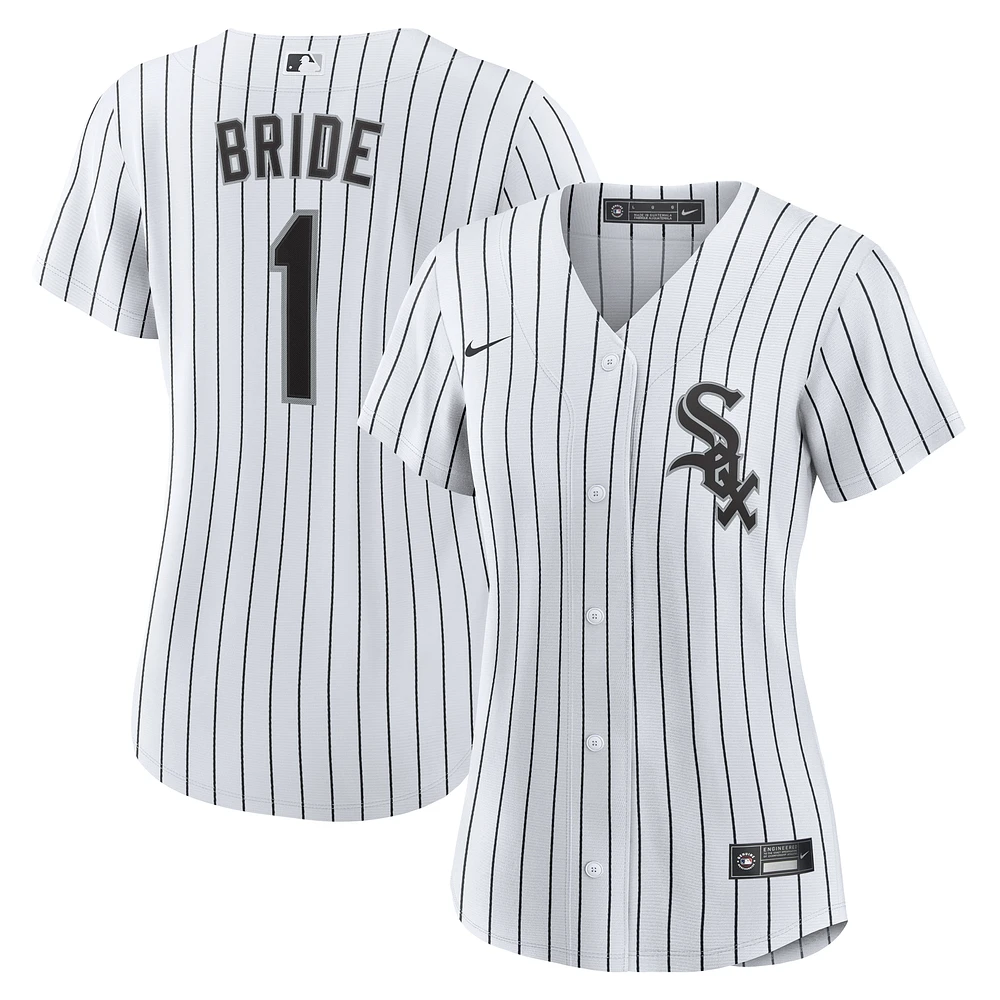 Women's Nike White Chicago Sox #1 Bride Home Replica Jersey