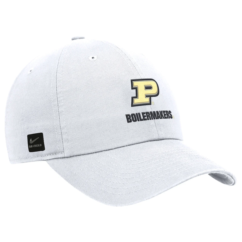 Men's Nike Purdue Boilermakers 2025 On-Field Club Adjustable Hat