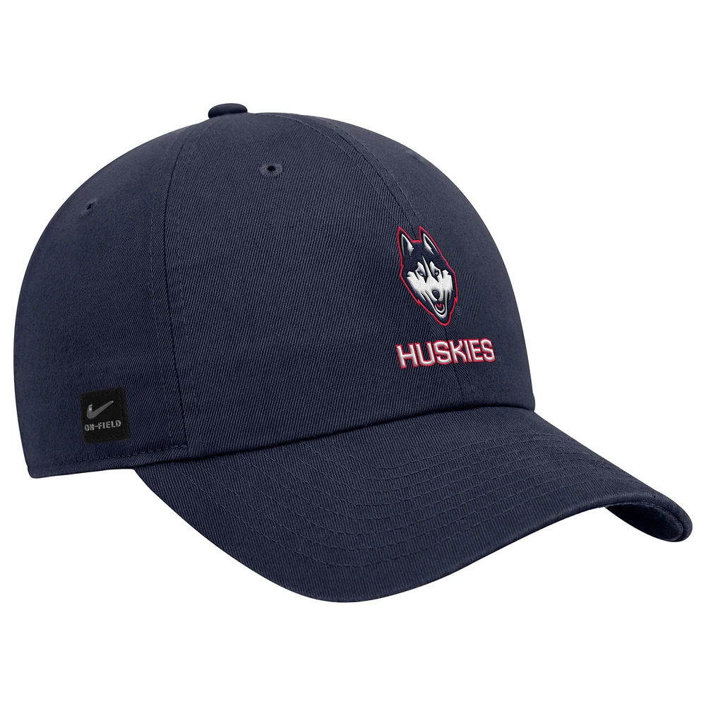 Men's Nike Navy UConn Huskies 2025 On-Field Club Adjustable Hat
