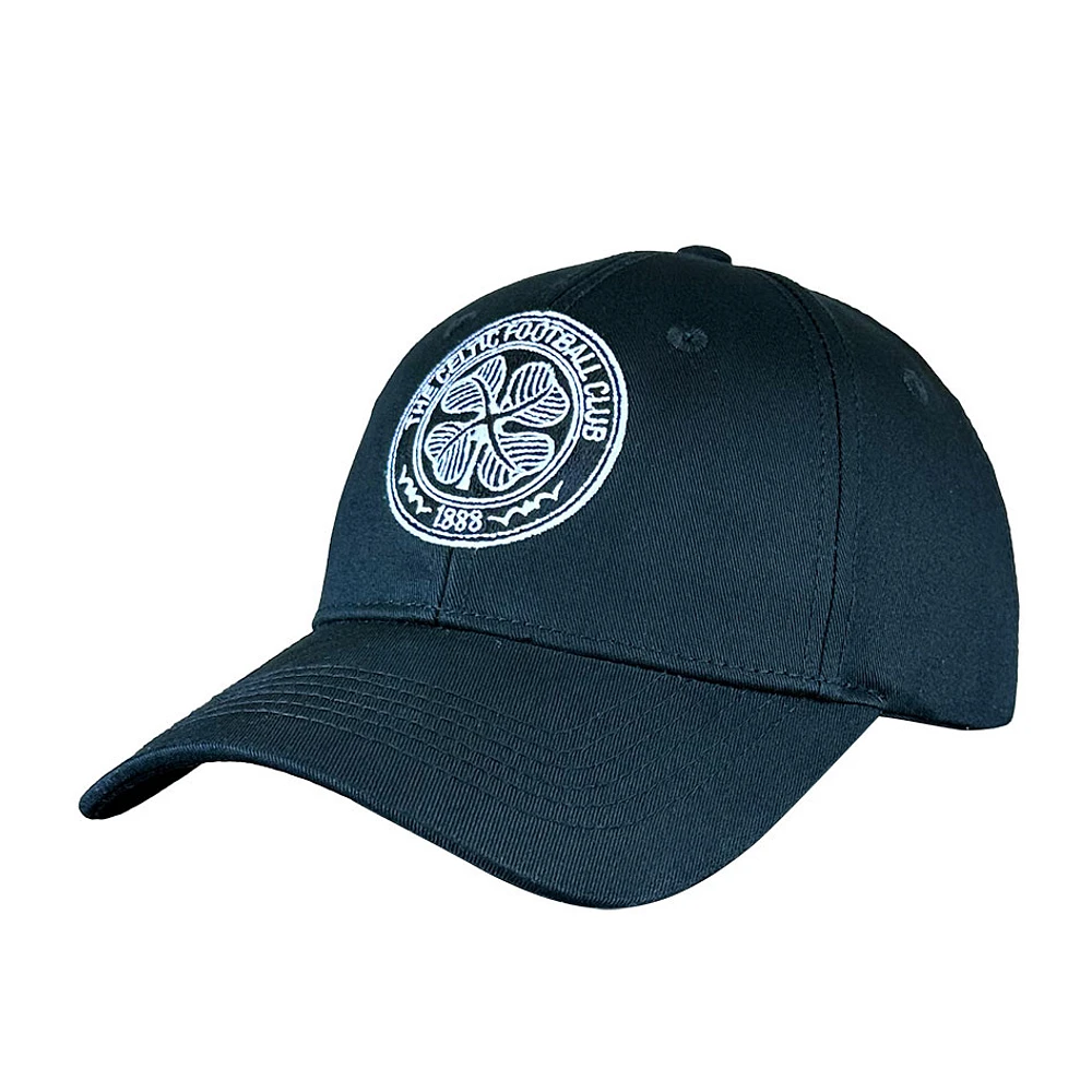 Men's 1863FC Black Celtic Mono Badge Adjustable Hat