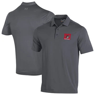 Men's Under Armour Gray Boston University Field Hockey Performance Playoff Polo