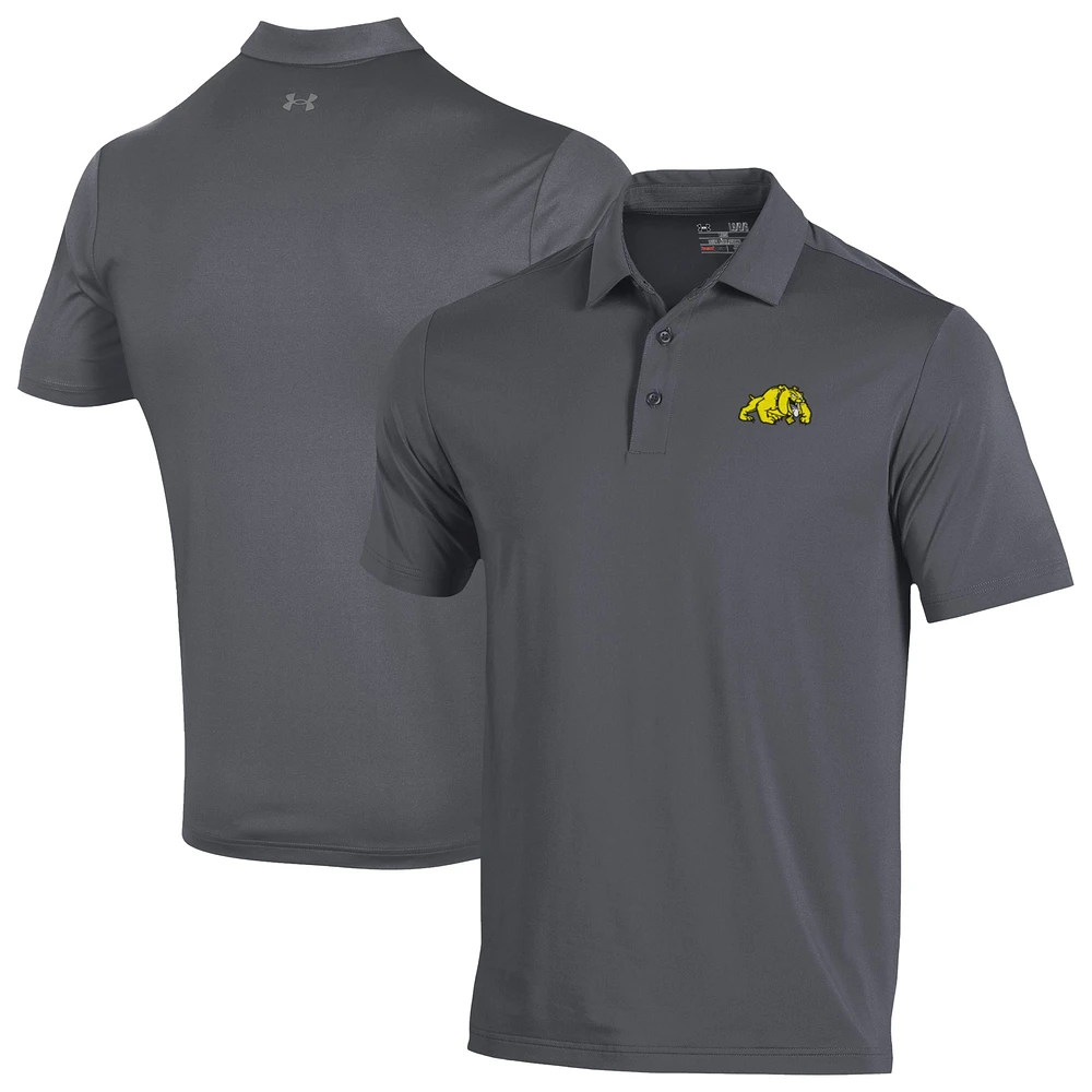 Men's Under Armour Gray Bowie State Bulldogs Performance Playoff Polo
