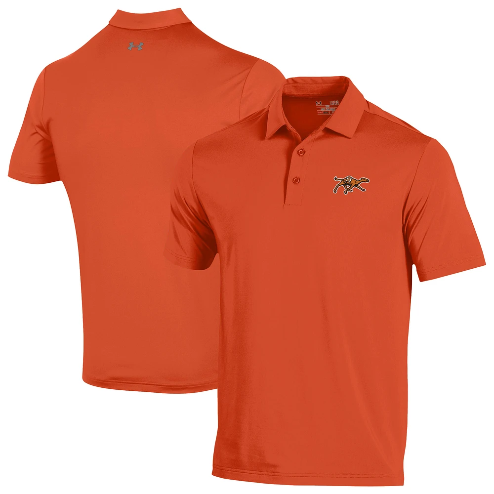 Men's Under Armour Orange Campbell Fighting Camels Performance Playoff Polo